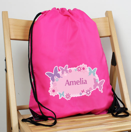 Personalised Butterfly Swim & Kit Bag