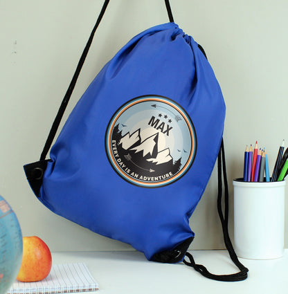 Personalised Adventure Blue Kit Bag