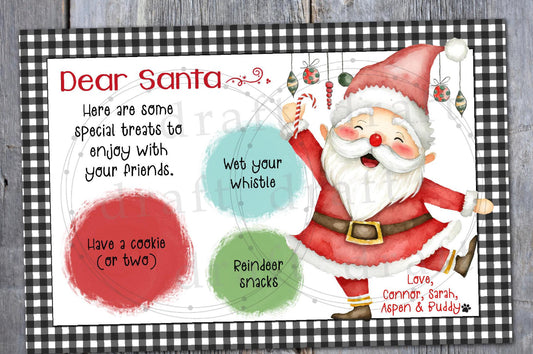 Dear Santa Christmas Eve Treat Board