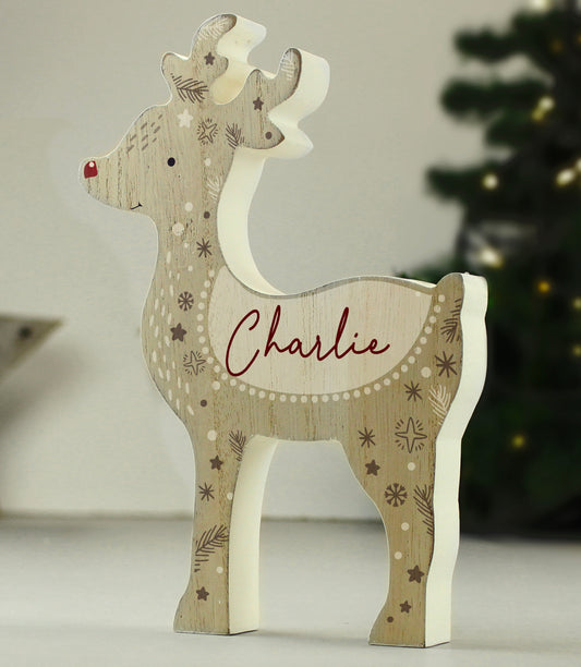 Personalised Red Nosed Reindeer Ornament