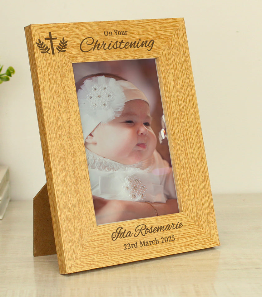 Personalised Christening 6x4 Photo Frame