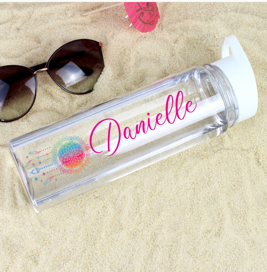 Personalised Dream Catcher Name Only Water Bottle