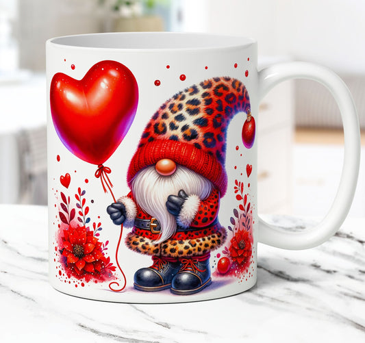 Gnome Heart Balloon Mug