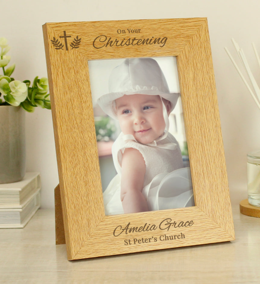 Personalised Christening 6x4 Photo Frame