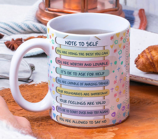 Note To Self Mental Health Mug