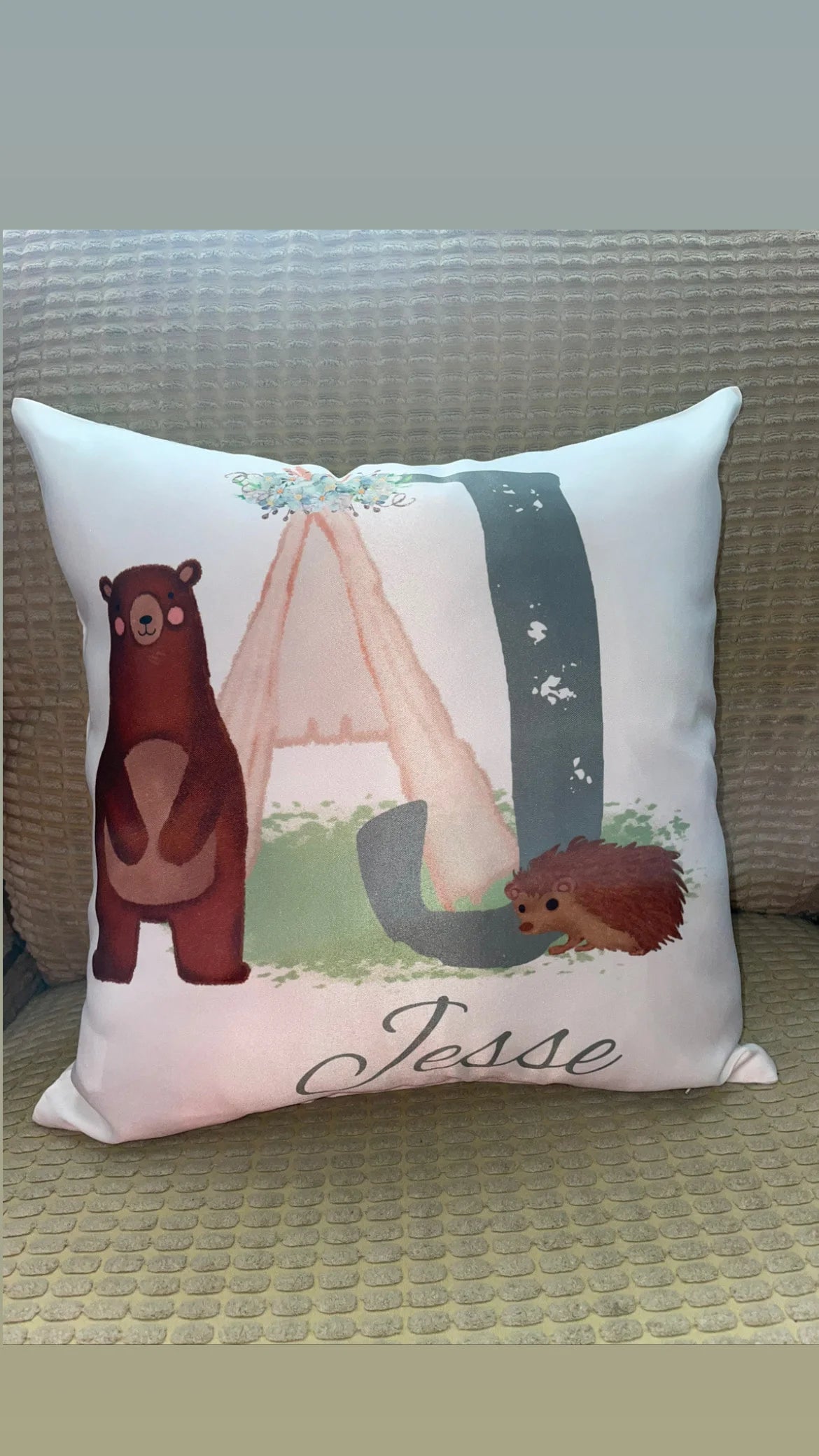 Personalised Woodland Cushion