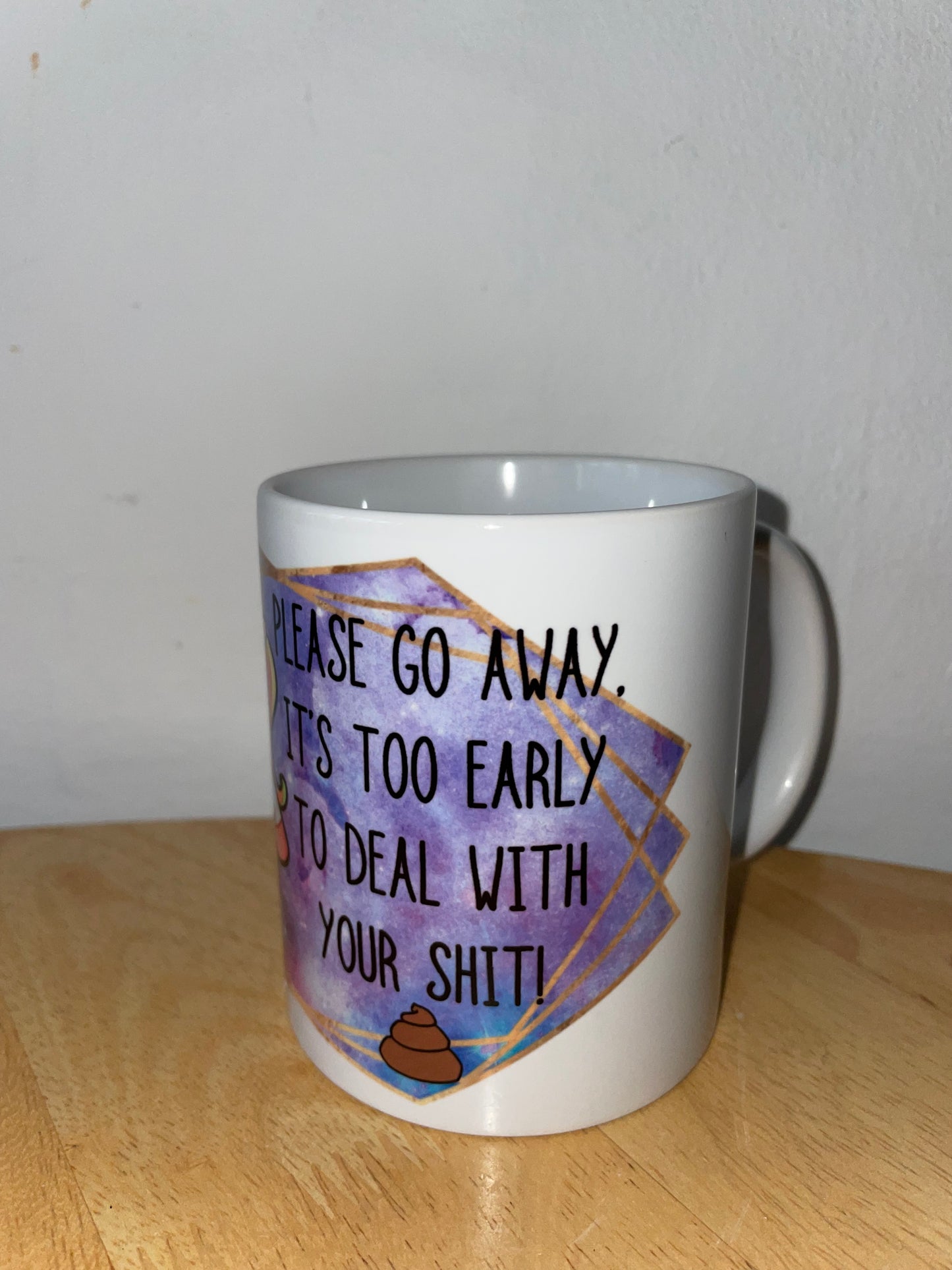 Please Go Away Unicorn Mug