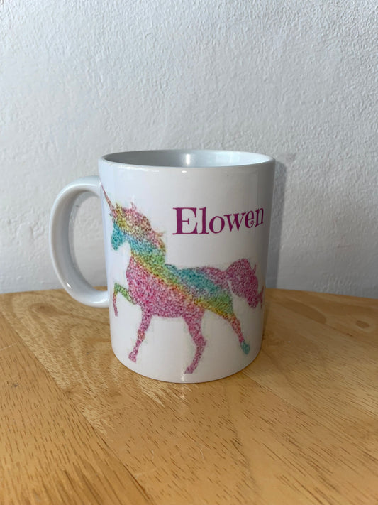 Personalised Unicorn Mug