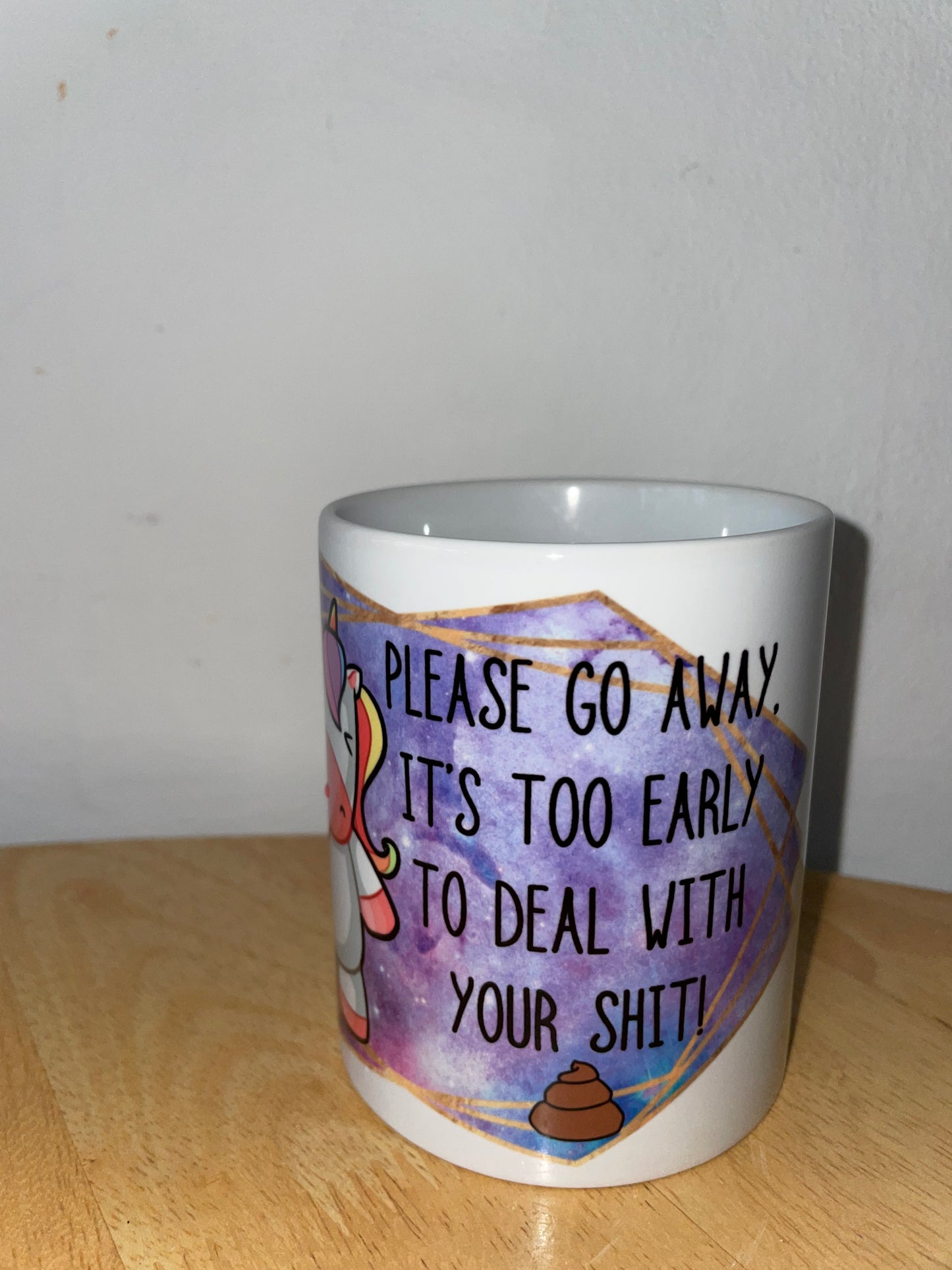 Please Go Away Unicorn Mug